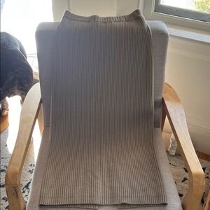 Lauren Manoogian Ribbed Knit Skirt in Taupe size 1, 26